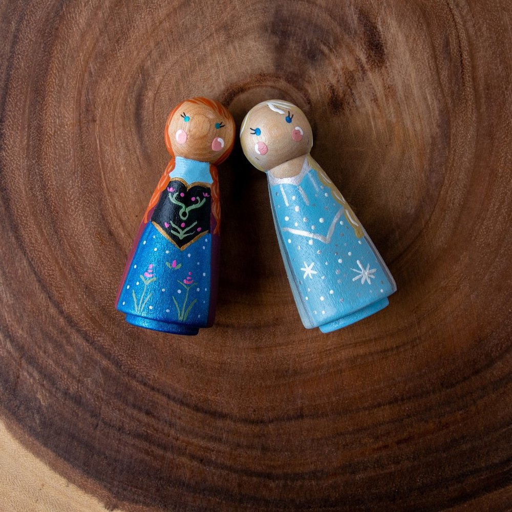 Wood Toys | Disney | Frozen Toys | Wooden Toys | Peg Dolls  | Preschool  | Toys